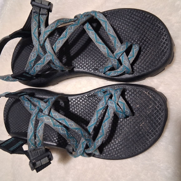 Chaco Black and Blue Outdoor Sandals - Picture 2 of 7